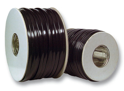 Modular-Flachkabel 8-adrig schwarz, Ring -- 100 m
